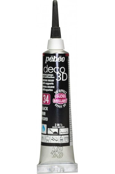 Pebeo Deco 3D Paint: Gloss Brilliant Green 20ml