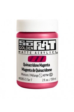 Golden SoFlat Matte Acrylic: SoFlat Quinacridone Magenta 59ml
