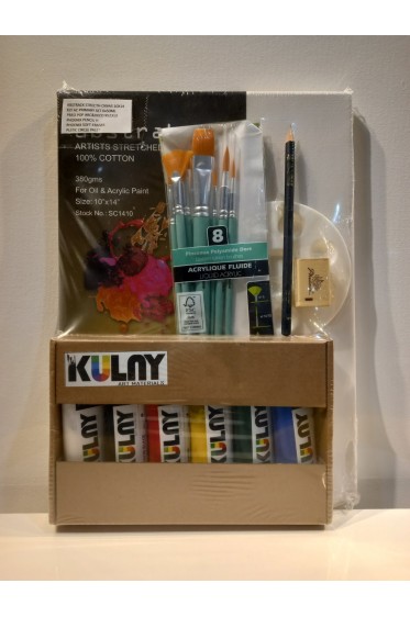 Starter Kit:   Kulay Acrylic Textured Painting Set