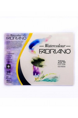 Fabriano Watercolor Pad Cold Pressed 200gsm 24 Sheets 9"x12"