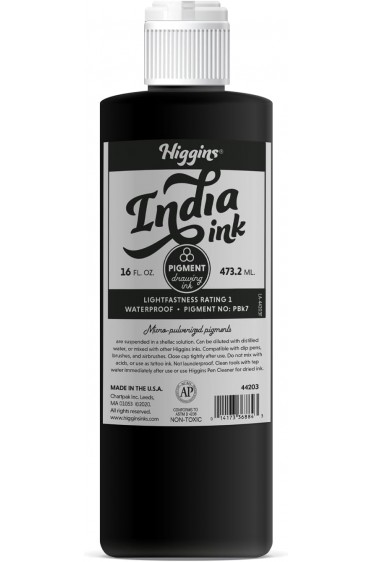 Higgins Calligraphy Ink: Higgins Calligraphy Black Waterproof Ink 73.9ml