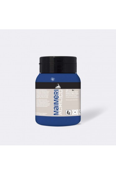 Maimeri Acrilico Acrylic: Primary Blue Cyan 500ml