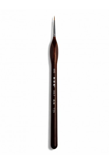 XDT Quality Brush: 729 XDT Fine Pointed round Brush  3/0