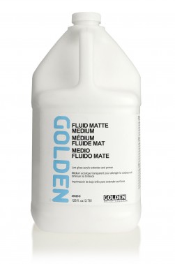 Golden Acrylic Medium: Fluid Matte Medium 1 Gallon