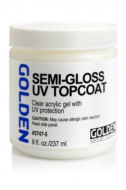 Golden Acrylic Medium: Semi-Gloss UV Top Coat 237ml