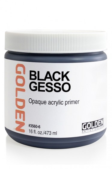Golden Acrylic Medium: Golden Black Gesso 473ml