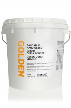 Golden Acrylic Medium: Sandable Hard Gesso 1 Gallon