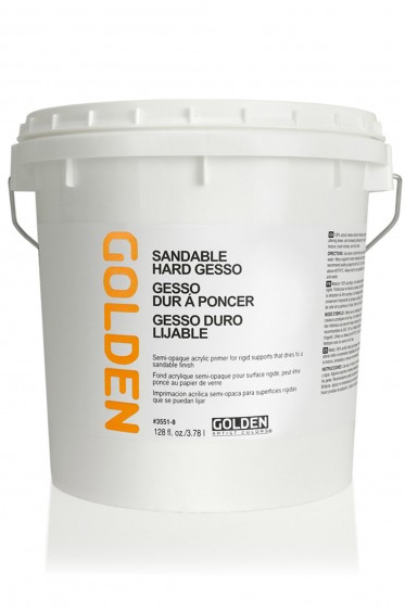 Golden Acrylic Medium: Sandable Hard Gesso 1 Gallon