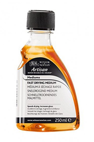 Winsor & Newton Water Mixable Oil Medium: Water Mixable Fast Drying  250ML
