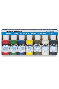 Badger Air Opaque:  Badger Air Opaque Primary Color Set 30ml