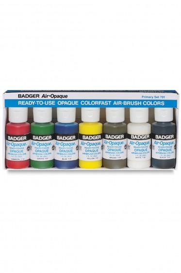 Badger Air Opaque: Badger Air Opaque Primary Color Set 30ml