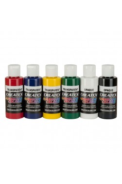 Createx Airbrush Colors:  Primary Airbrush Set 59ml