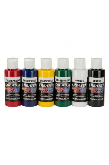 Createx Airbrush Colors:  Primary Airbrush Set