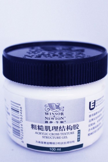 Winsor & Newton Acrylic Medium China: Acrylic Cross Texture Structure Gel 100ml