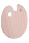 Stationery Finished Oval Wood Palette 24cmx30cm