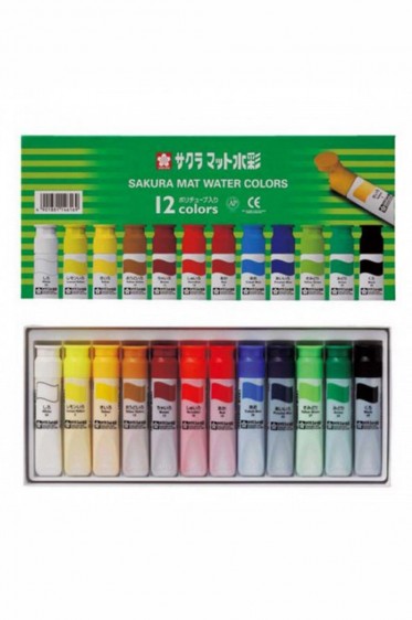 Sakura Mat Watercolor 12colors 12ml
