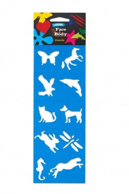 Derivan Face Paint Stencil Animals