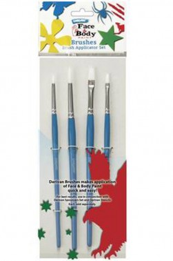 Derivan Face Paint Brush Set