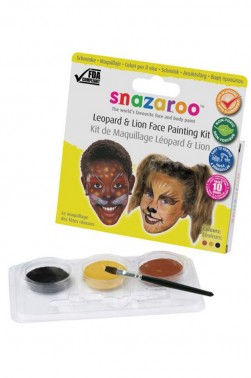 Snazaroo Face Paint: Leopard & Lion Theme pack