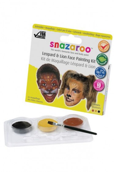 Snazaroo Face Paint: Leopard & Lion Theme pack