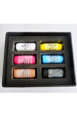 Jack Richeson Handmade Soft Pastel:  Hand Made Soft Pastel 6pcs Assorted Sets