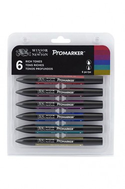 Winsor & Newton ProMarker:  Rich Tones Set