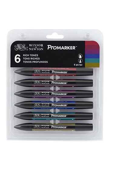 Winsor & Newton ProMarker: Rich Tones Set