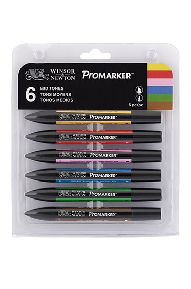 Winsor & Newton ProMarker: Mid Tones Set