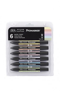 Winsor & Newton ProMarker:  Pastel Tones Set