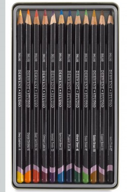 Derwent Studio Colored Pencil:  Rexel Derwent Studio Colored Pencil 12 Colors Set