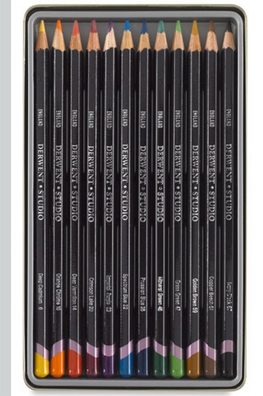 Derwent Studio Colored Pencil: Rexel Derwent Studio Colored Pencil 12 Colors Set