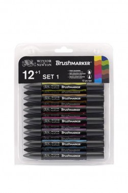 Winsor & Newton BrushMarker:  Vibrant Set 12pcs
