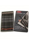 Derwent Graphic Soft, Metal Tin  Pencil 12pcs Set