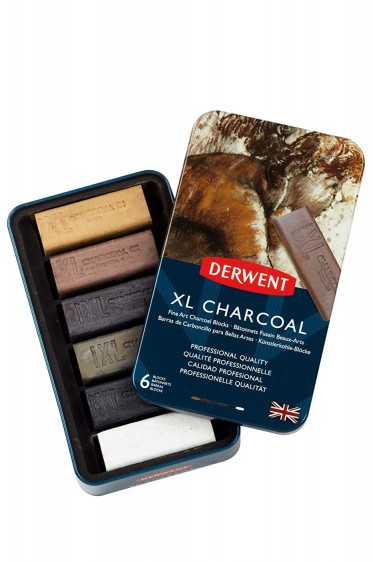 Derwent XL Charcoal: Derwent XL Charcoal 6pcs Set
