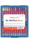 DONG-A Oil Pastel: Dong-A Hexagonal Oil Pastel 24 colors