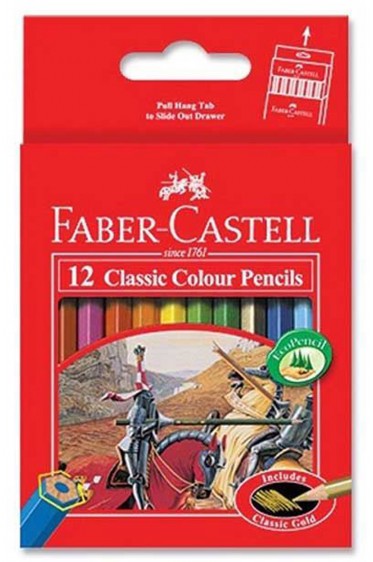Faber Castell Colored Pencil: Classic Color Pencils Set 12 colors Short
