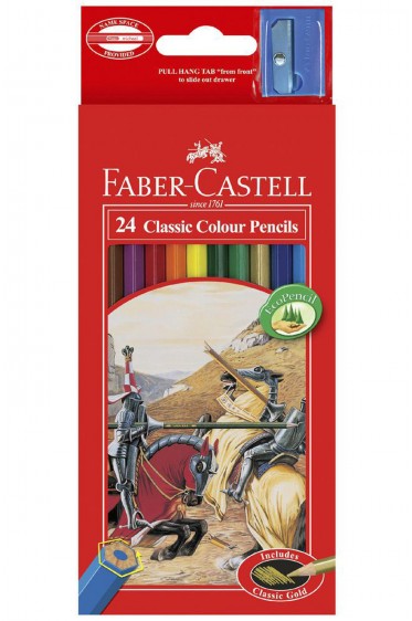 Faber Castell Colored Pencil: Classic Color Pencils Set 24 colors Long