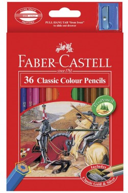 Faber Castell Colored Pencil: Classic Color Pencils Set 36 colors Long