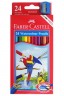 Faber Castell Watercolor:  Watercolor Pencils Set 24 colors Long
