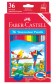 Faber Castell Watercolor: Watercolor Pencils Set 36 colors Long