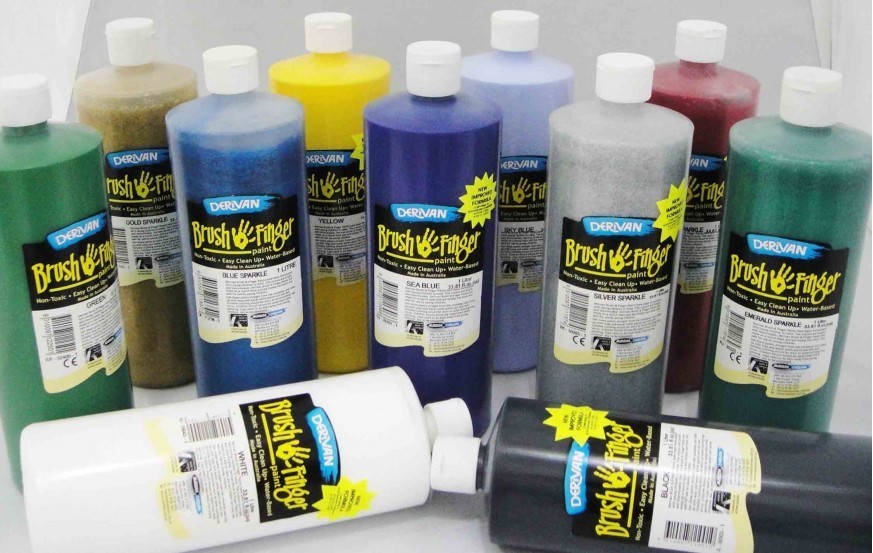 DERIVAN BRUSH & FINGER COLORS 